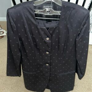 Vintage 90’s Black skirt and blazer set